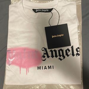 Palms Angels Pink Sprayed T-Shirt